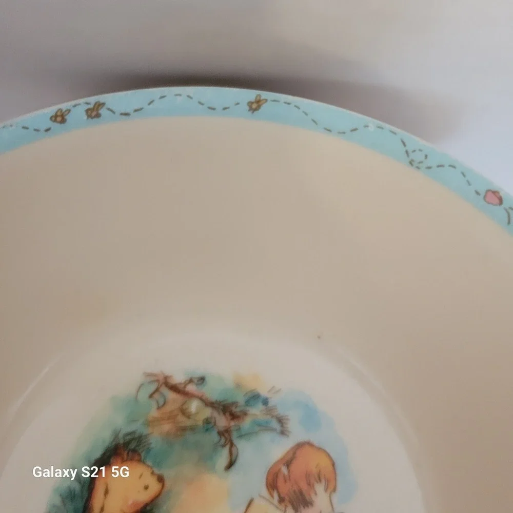 Disney Winnie the Pooh Melamine Bowl Selandia Designs Christopher Robin Vintage